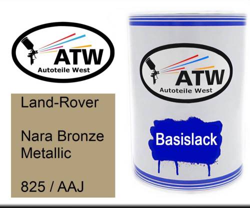 Land-Rover, Nara Bronze Metallic, 825 / AAJ: 500ml Lackdose, von ATW Autoteile West.